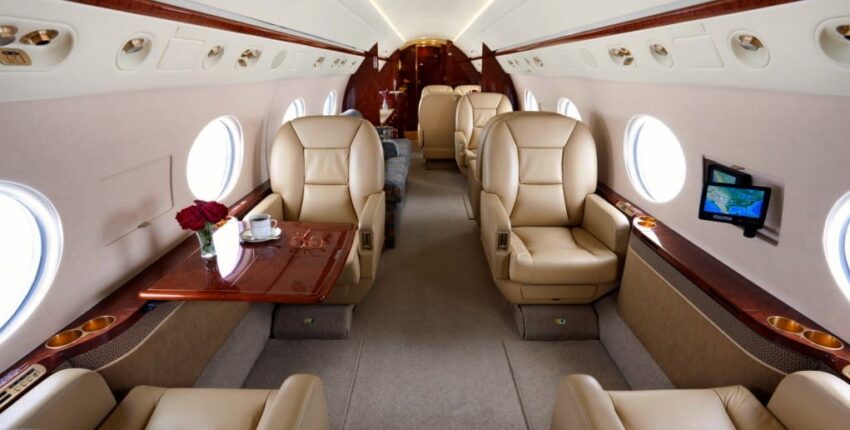 Jet privé Gulfstream G450 intérieur