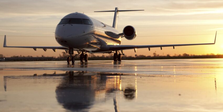Cabine intérieure jet privé Challenger 850