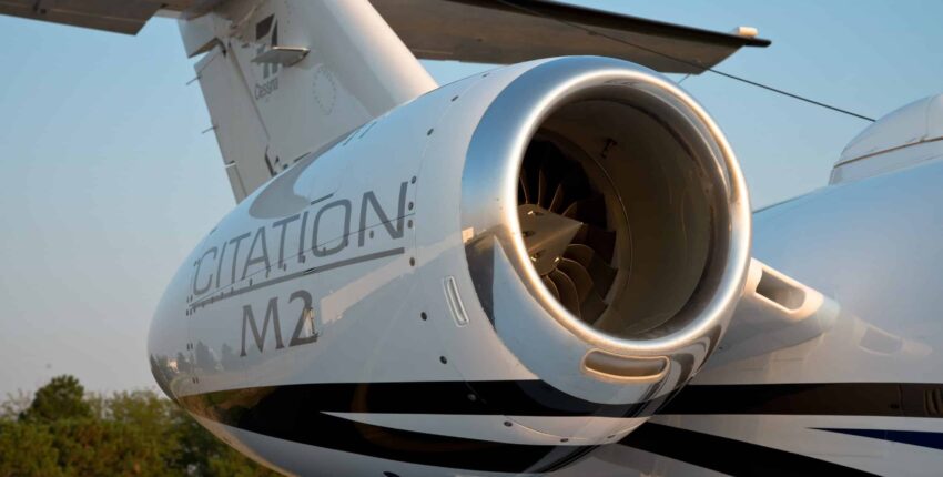 Cessna Citation M2 intérieur cabine beige