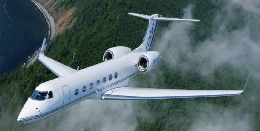 G550 jet privé intérieur