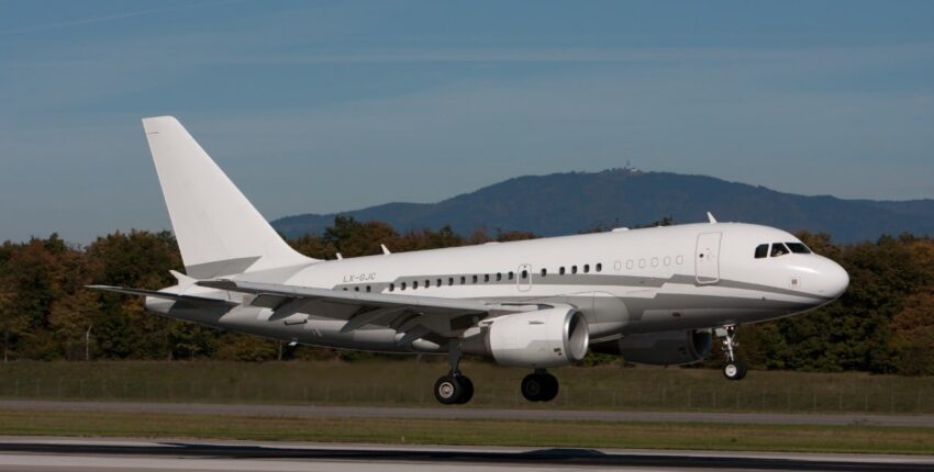 Airbus A318 intérieur en cuir
