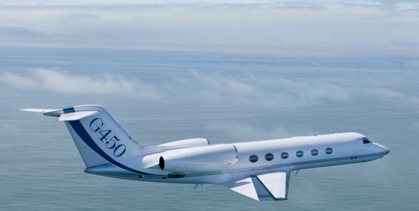Jet privé Gulfstream G450 intérieur