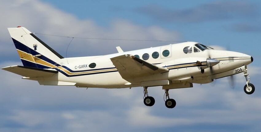 King Air 100 interior