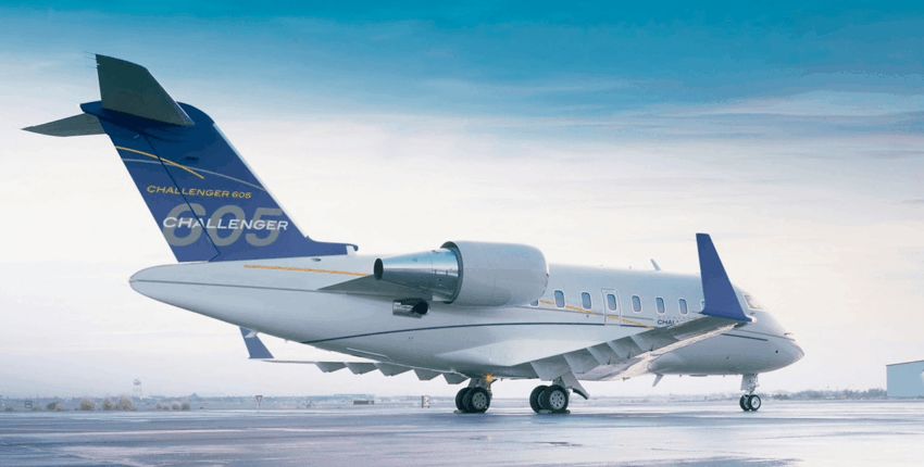 Jet privé Bombardier Challenger 605 intérieur