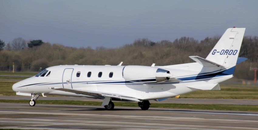 Cabine intérieure marron jet privé Citation 1