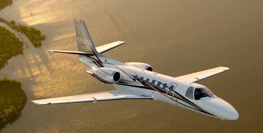 location jet privé intérieur luxueux du Cessna Citation Encore