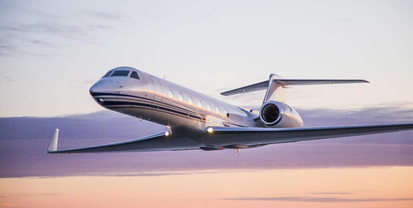 G550 jet privé intérieur