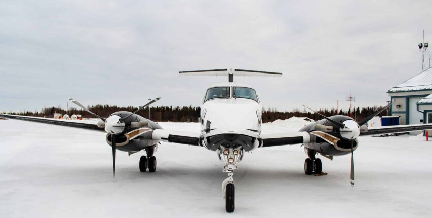 King Air 100 interior