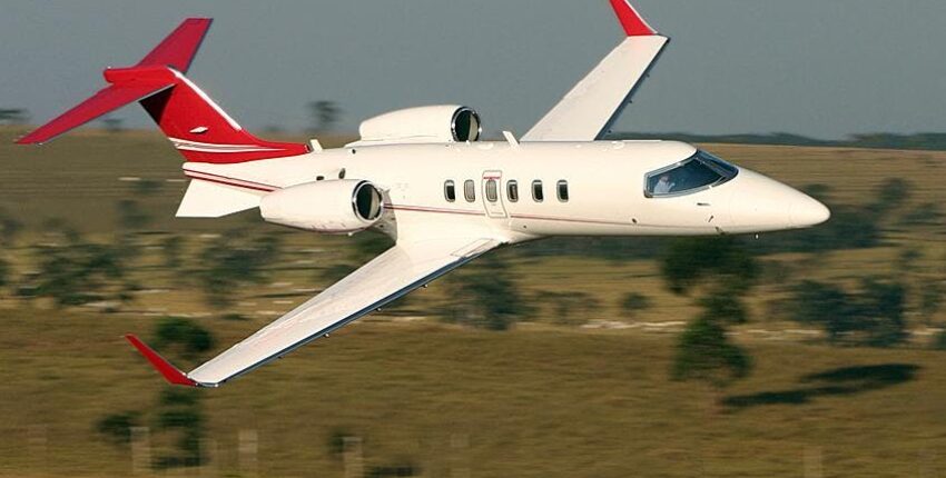 location de jet privé : Intérieur luxueux du Learjet 40 XR.