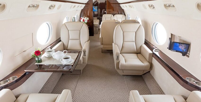 Jet privé Gulfstream G450 intérieur