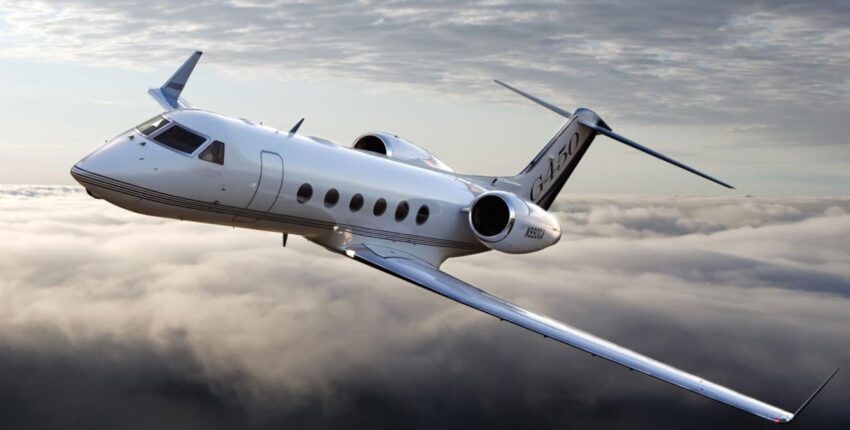Jet privé Gulfstream G450 intérieur