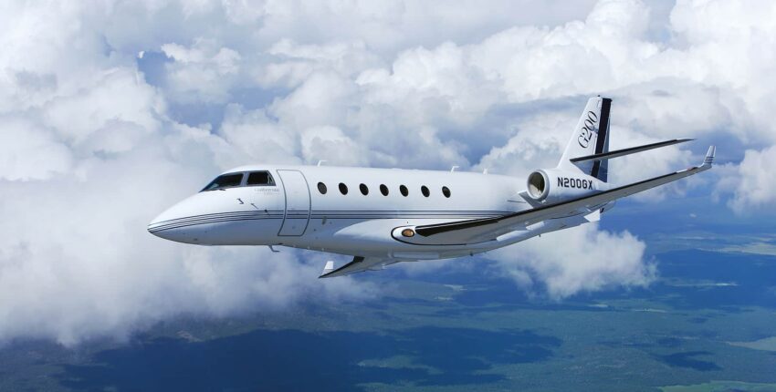 Jet privé G200 cabine intérieur
