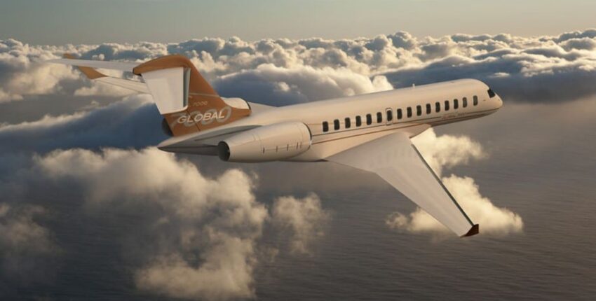 Intérieur jet privé Global 8000 Bombardier