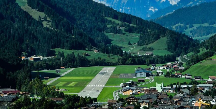 Gstaad Saanen : частен самолет под наем 