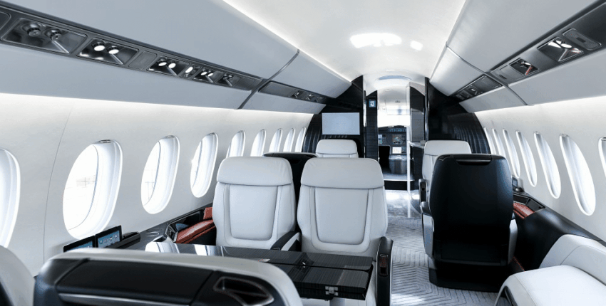 Falcon 6X vue intérieure
