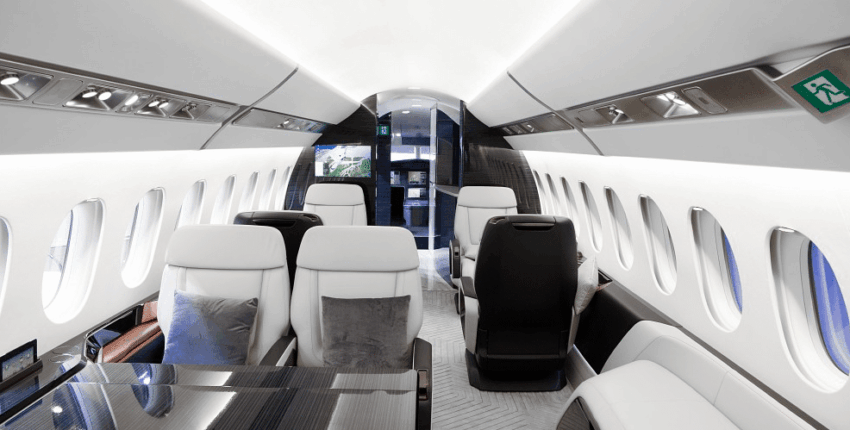 Falcon 6X vue intérieure