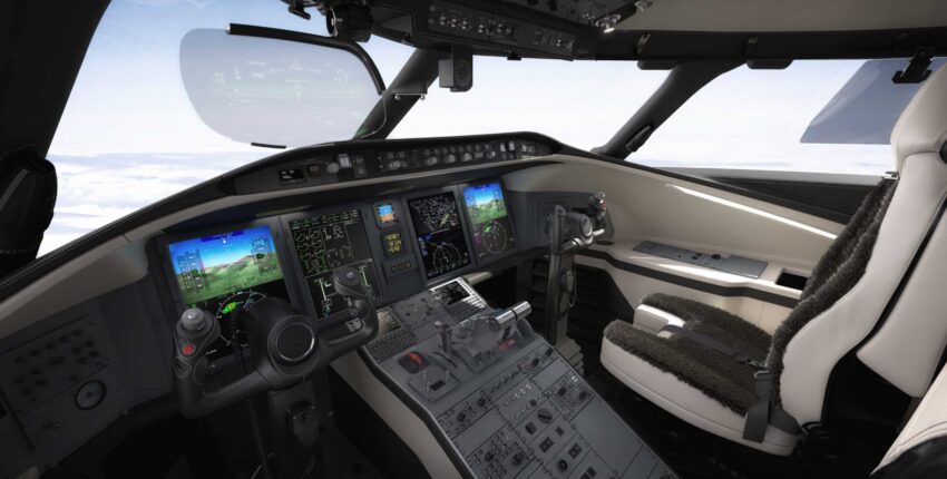 Location de jet privé Challenger 650 intérieur