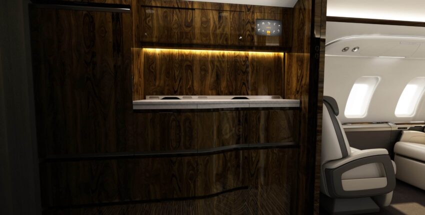 Location de jet privé Challenger 650 intérieur