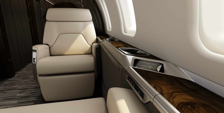 Location de jet privé Challenger 650 intérieur