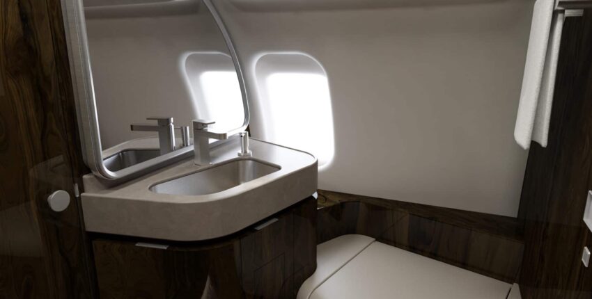 Location de jet privé Challenger 650 intérieur