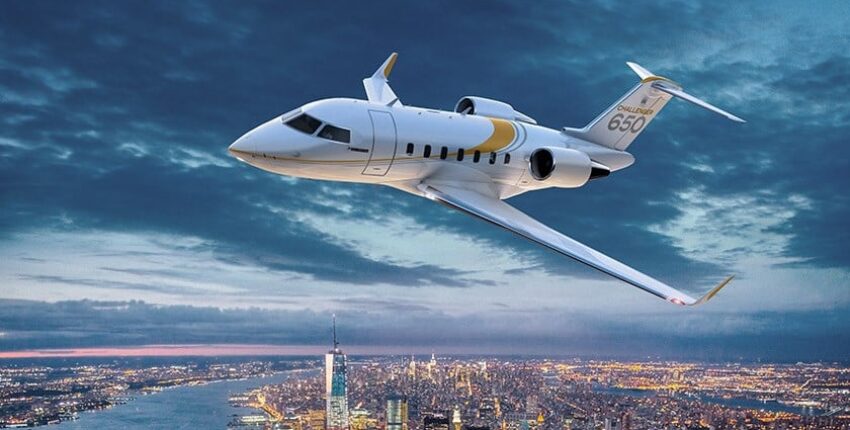 Location de jet privé Challenger 650 intérieur
