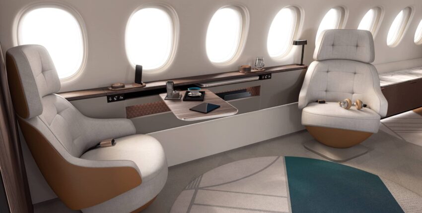 Dassault falcon 10x intérieur