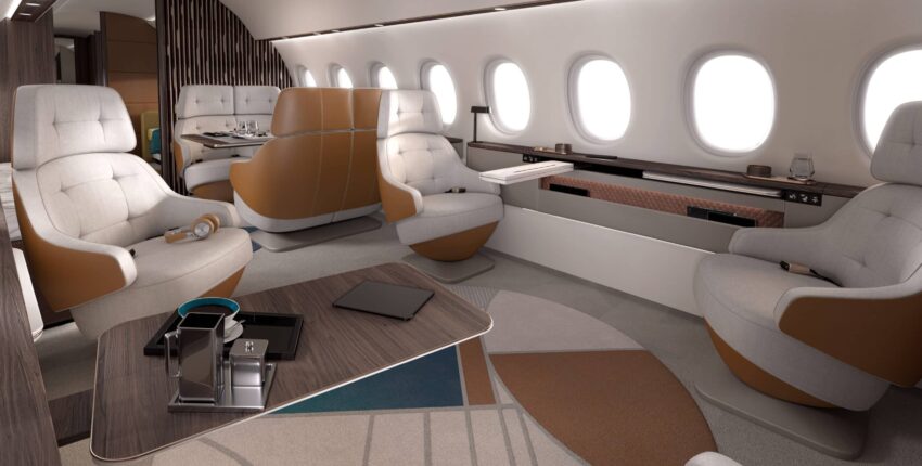 Dassault falcon 10x intérieur