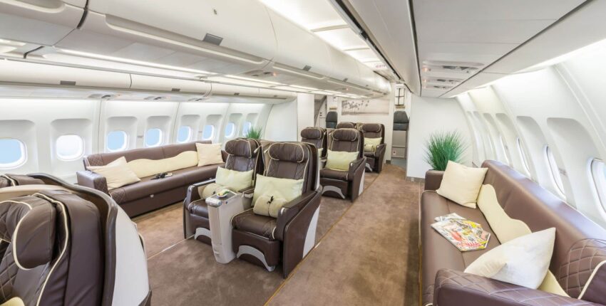 Location jet privé - Luxueuse cabine AIRBUS A340.