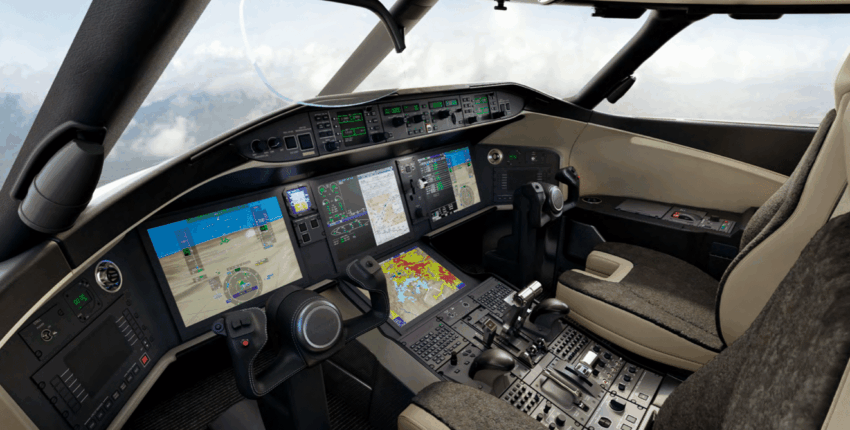 Location de jet privé, intérieur G5500 avec sièges gris