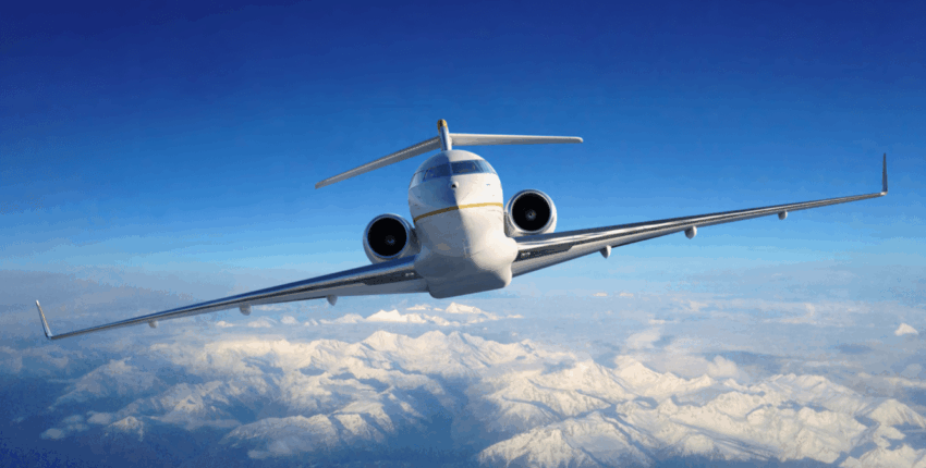 Location de jet privé, intérieur G5500 avec sièges gris