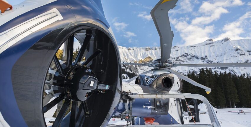 Hélicoptère H160 cabine intérieure blanc