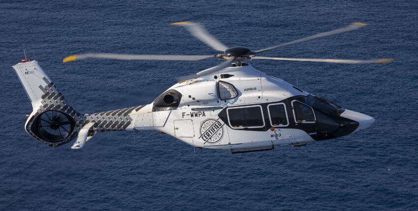 Hélicoptère H160 cabine intérieure blanc