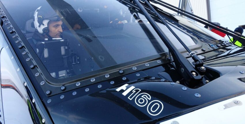 Hélicoptère H160 cabine intérieure blanc