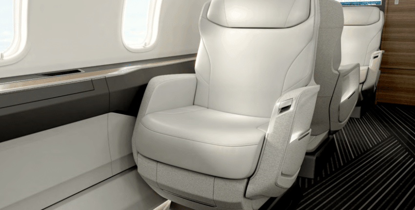 location de jet privé - intérieur du Bombardier Challenger 3500