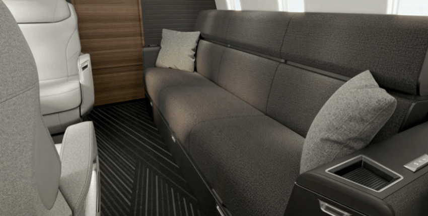 location de jet privé - intérieur du Bombardier Challenger 3500
