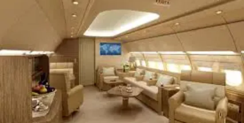 intérieur luxueux beige airbus A319-C