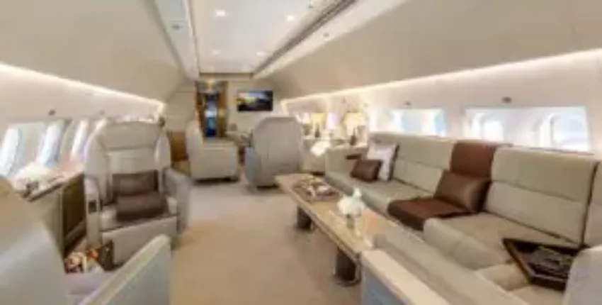 intérieur luxueux beige airbus A319-C