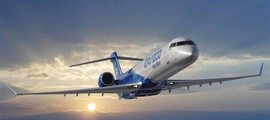 Location jet privé - Cabine d'avion vide, sièges en cuir noir