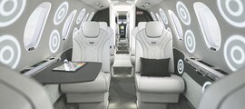 location de jet privé - intérieur du Bombardier Challenger 3500